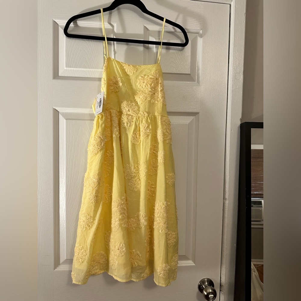 Petal & Pup Yellow Floral Casual Dress
